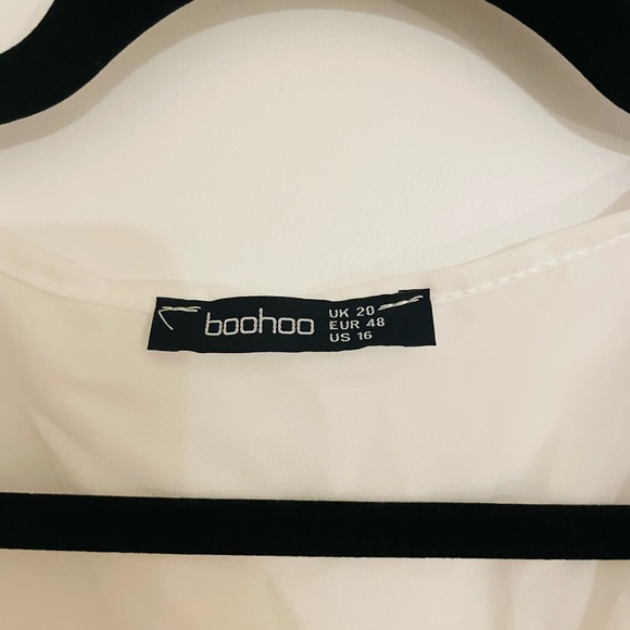 Boohoo White Wrap Blouse - Picture 2 of 4